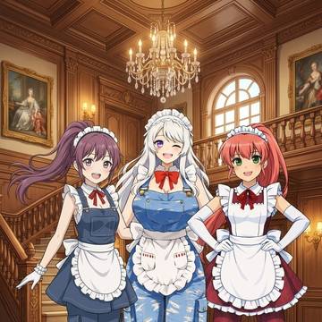 ブレイブエイトのメイドロボ3人組