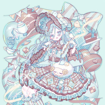ふわふわドレスなしずくちゃん💚