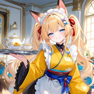 和風メイドのいなりさん