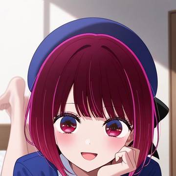 かわいく寝転ぶかなさん