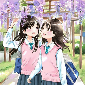 藤棚をくぐって