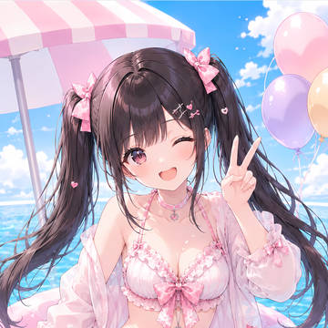 美しい水着姿の女性