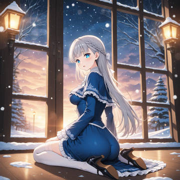Frieren Lawine In snowy town