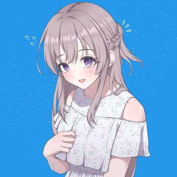 三つ編みハーフアップ霧子