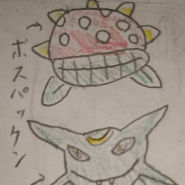 スマブラのボスをツムツム風に書いた