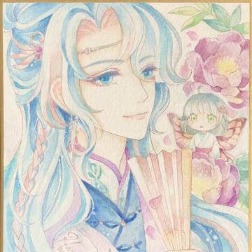 龍神さまと牡丹