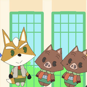 ゾロリのへやに仲間(キツネ)が出演したようです