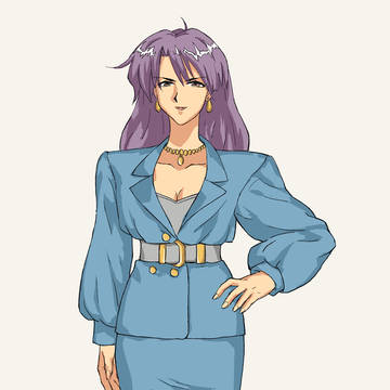 90年代アニメ風　上司キャラ