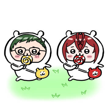 Chiikawa Trey and Riddle