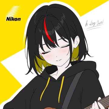 尼康娘弹吉他~