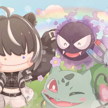 ぽこあポケモン風のイラスト　【ご依頼作品】
