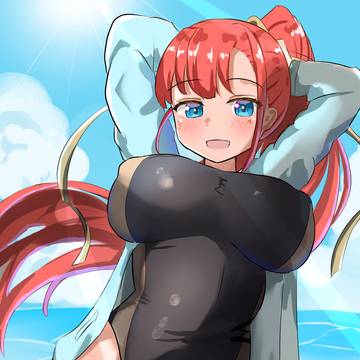 競泳水着のお姉さん