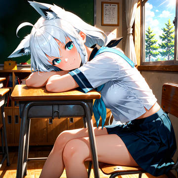 となりの席のあの子 白上フブキver