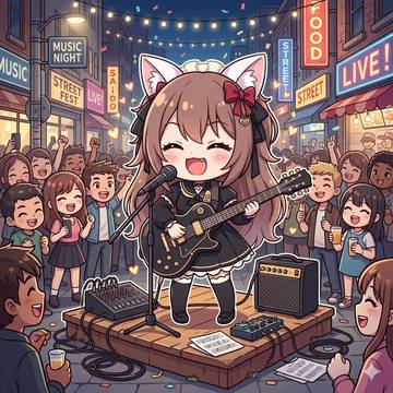 かずロール 路上ライブ