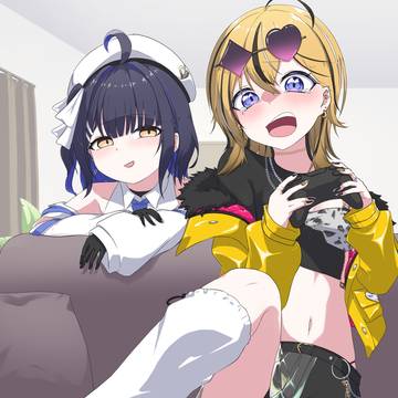 ゲーム中ミャオちゃんと冷笑系りあんちゃん
