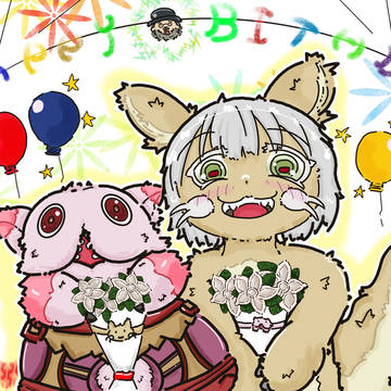2人で仲良く花摘みを