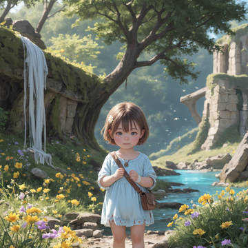 滅びた世界...。 一人残された少女