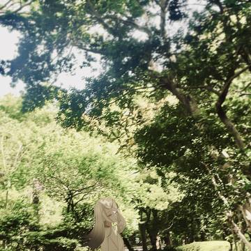 お散歩　晴れてよかった、ね。