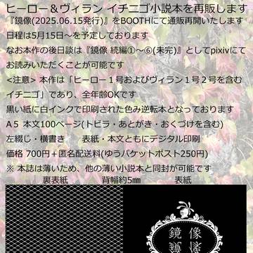【通販再開:イチニゴ】 ヒロ1×ヴィ1・2の小説本
