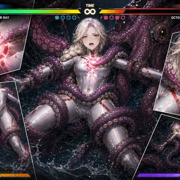 エナジードレインからの敗北シーン
