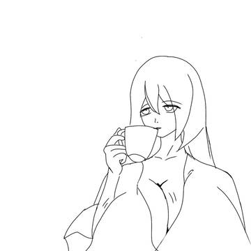 マグカップで牛乳を飲むゆめさん