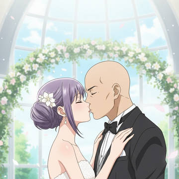 恋ヶ窪桃子の結婚の誓いの口づけ