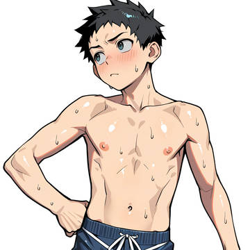 水泳部男子 筋肉成長