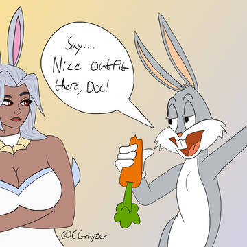 Domina meets Bugs Bunny