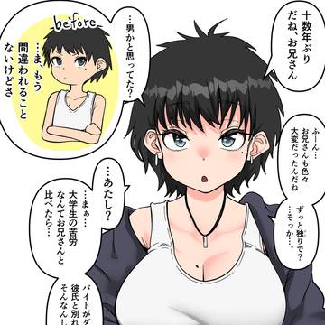 昔よく遊んだ近所馴染みの後輩が低身長ボーイッシュ女子だった