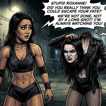 Paige interrupted Roxanne