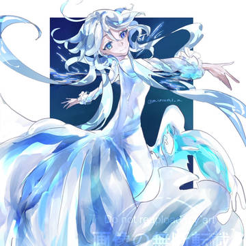 フォカロルス×白波×クラゲ風ドレス