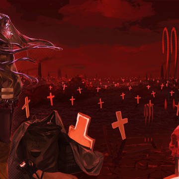 Travelling Bones in Cemetery