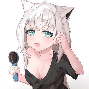 寝起きの白上