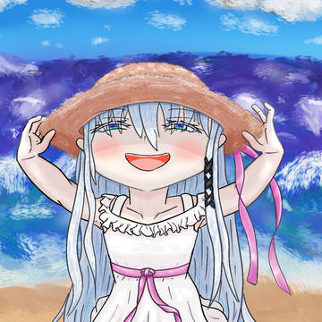 海辺の少女