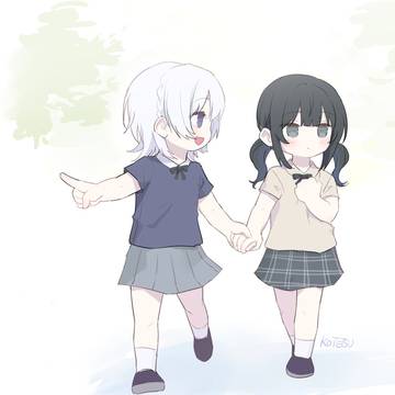 お姉ちゃんが外に連れ出してくれています