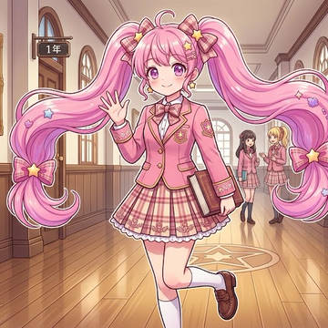 制服姿の桃瀬るるな