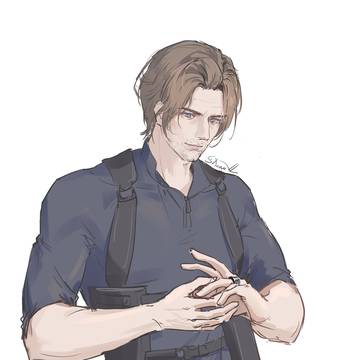 Leon with a ring