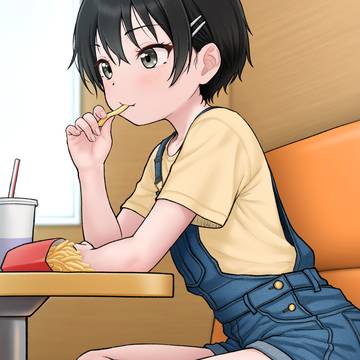隣でポテト食ってる〇C