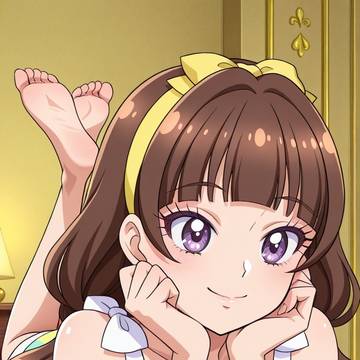 かわいく寝転ぶきららさん