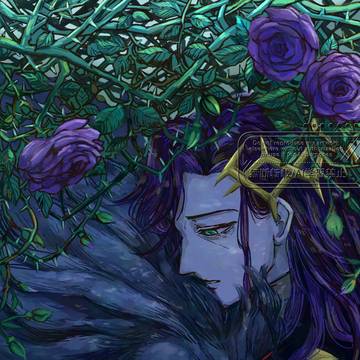 薔薇の下