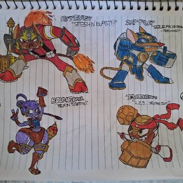 Skylanders Sketches
