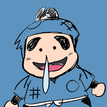 鼻水たらり