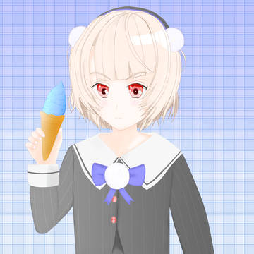 アイスクリームを買って帰る雨衣ちゃん