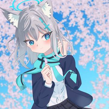 シロコと花びら
