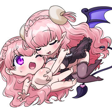サキュバスちゃんと抱き枕