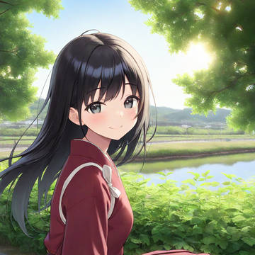 黒髪少女