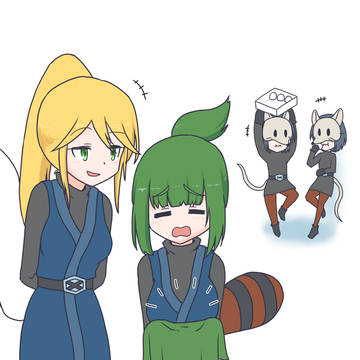 タヌキとキツネ Fox and Tanuki