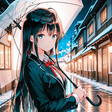 雪ノ下雪乃 冬の雨