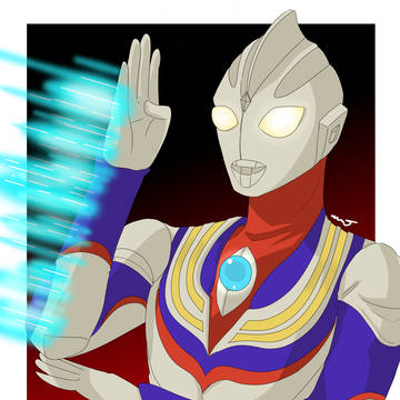 「リクエストイラスト」ウルトラマンティガ