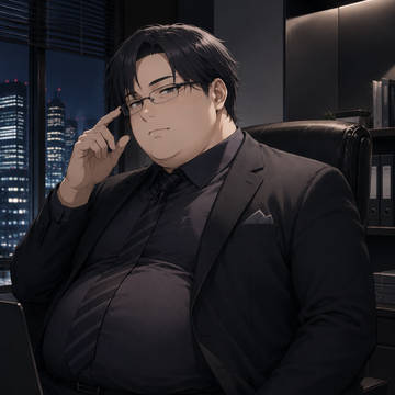 エリートぽっちゃりビジネスマンのオンオフのギャップ